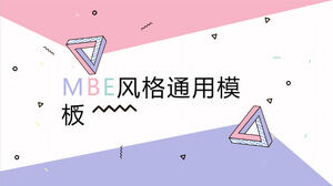 Descărcați șablonul PPT în stil MBE pentru potrivirea culorii roz violet