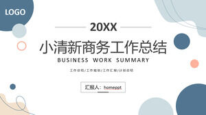 Dynamic Morandi Color Matching Business Summary Report PPT Template Download