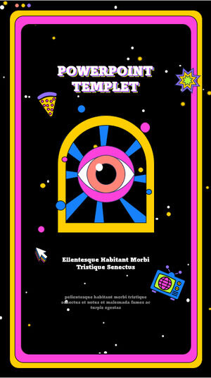 ملصق عمودي قالب Deja vu ppt