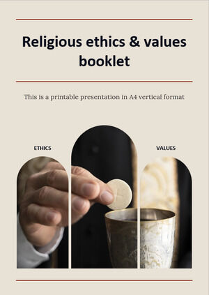 Religious Ethics & Values Booklet