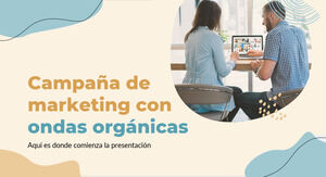 Campagna di marketing di onde organiche