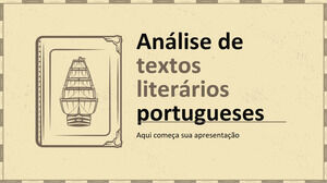 Análisis de textos literarios portugueses