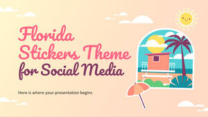 Floryda Motyw naklejek dla mediów społecznościowych