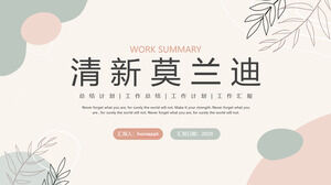 Descargue la plantilla PPT para el informe comercial Fresh Morandi Color Matching