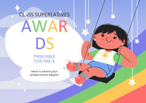 รางวัล Superlatives Class ที่พิมพ์ได้สำหรับ Pre-K