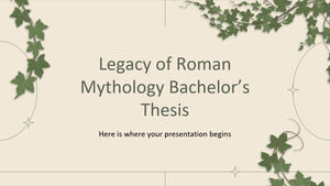 Eredità della mitologia romana Tesi di laurea