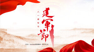 1 أغسطس يوم الجيش قالب PPT