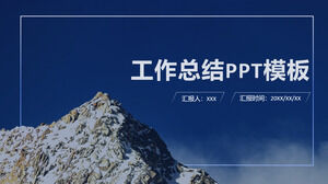 Mini Blue Business Style Work Summary Report PowerPoint Template