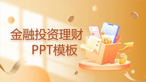 Șablon PowerPoint pentru investiții financiare și managementul averii în stil ilustrație