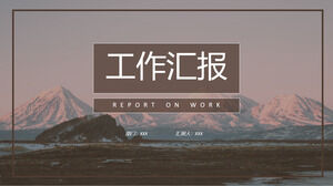 Modello PPT per rapporto di lavoro in stile libro d'arte europeo e americano