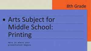 Materia de artă pentru gimnaziu - clasa a VIII-a: tipărire