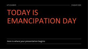 Hoy es el día de la emancipación