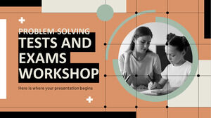 ورشة عمل اختبارات وامتحانات حل المشكلات