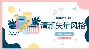 Rosa Vector Libros Papelería Fondo Educación Enseñanza Plantilla PPT Descarga