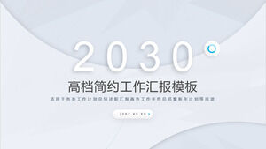 Modello PPT del piano di Capodanno semplificato del rapporto di lavoro