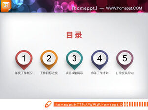 28 color micro stereoscopic work summary reports, complete PPT charts