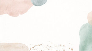 4つのモランディ水彩絞り染めPPT背景画像