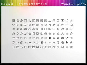 ดาวน์โหลดไอคอน PPT ธุรกิจแบบเวกเตอร์ colorable 105 รายการ