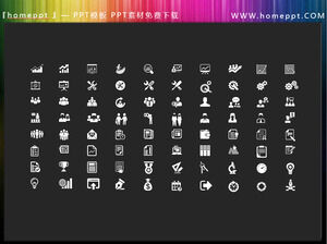 80 個矢量彩色教育教學學術研究 PPT 圖標