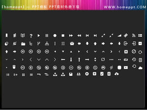 105個矢量可著色軟件常用PPT圖標素材