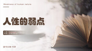 Latar Belakang Buku: Catatan Bacaan "Kelemahan Manusia" Unduh PPT