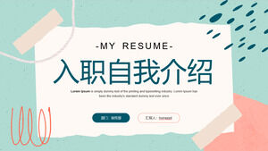 Pobieranie szablonu PPT do samodzielnego wprowadzenia w świeżym stylu graffiti