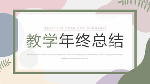 Moda Morandi Color Teaching Summary PPT Descărcare șablon