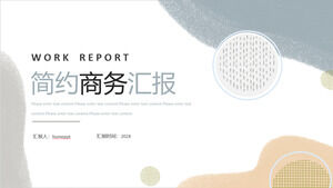 Creative Morandi Color Work Report PPT Template Download