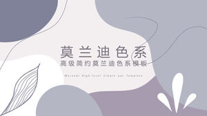 Download the Fashion Morandi Color PPT Template