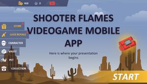 Aplicativo móvel de videogame Shooter Flames