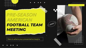 Treffen der American-Football-Mannschaft vor der Saison