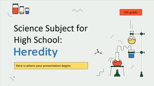 고등학교 과학 과목 - 9학년: 유전