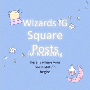 마케팅을 위한 Wizards IG 스퀘어 포스트