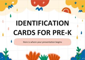 Tarjetas de identificación para prekínder