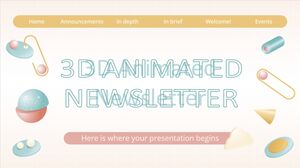 Newsletter animata in 3D
