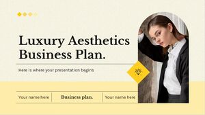 خطة أعمال الجماليات الفاخرة