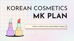 Plan MK de cosmética coreana