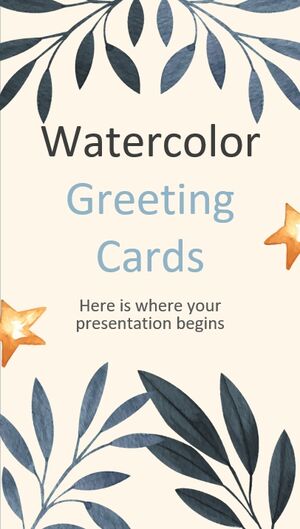 บัตรอวยพรสีน้ำ