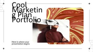 クールなマーケティング プランのポートフォリオ