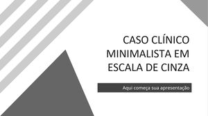Caso clinico minimalista in scala di grigi
