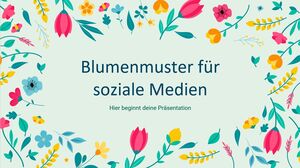 Blumenmuster für soziale Medien