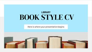 Резюме в библиотечном книжном стиле