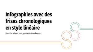 Infographics with Timelines in Linear Style