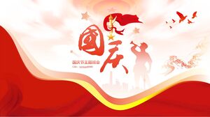 Basitleştirilmiş Mutlu Ulusal Gün Teması Sınıf Toplantısı PowerPoint Şablon