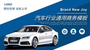 Pobierz szablon PPT ogólnego raportu biznesowego niebieskiej branży motoryzacyjnej