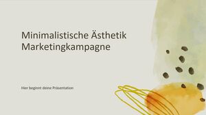 Marketingkampagne für minimalistische Ästhetik