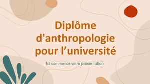 درجة البكالوريوس في الأنثروبولوجيا