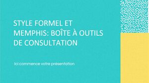 Kit de herramientas de consultoría formal con estilo Memphis