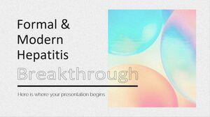 Formal & Modern Hepatitis Breakthrough