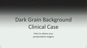 Caso clínico de fundo de grão escuro